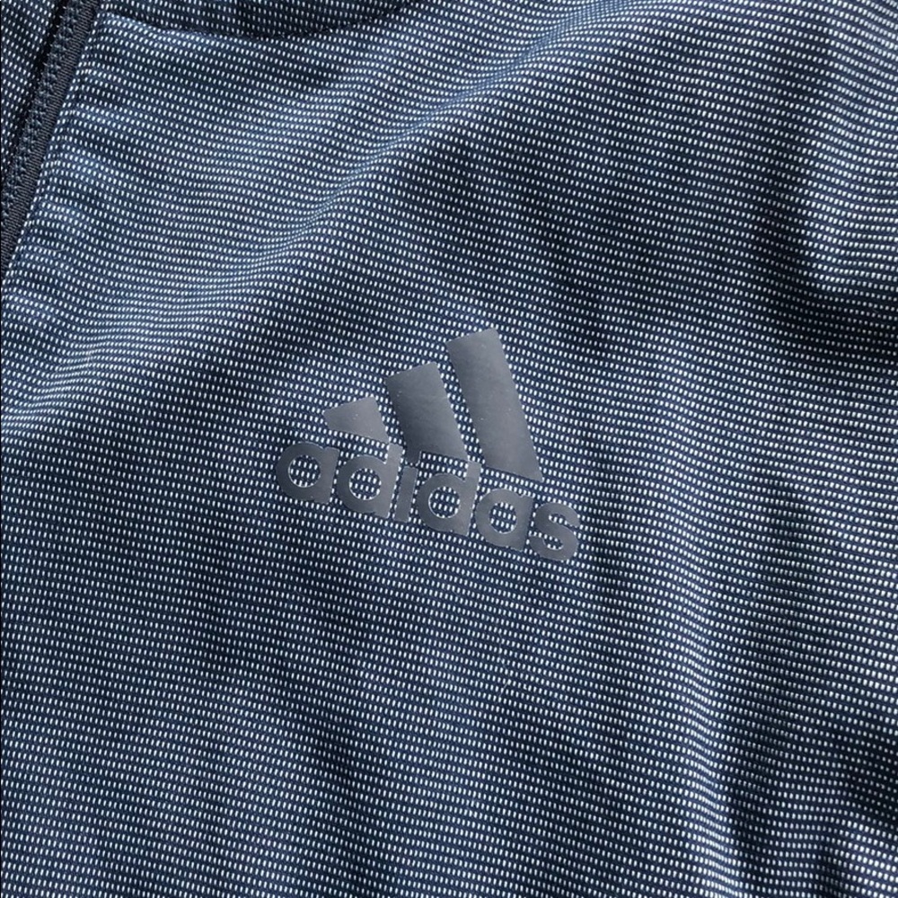 Adidas 1/4 Zip Performance Pullover With Hood Navy - image 2